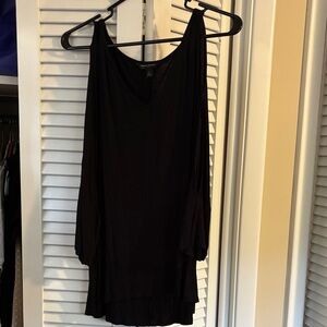 Banana Republic Black Cold Shoulder Blouse